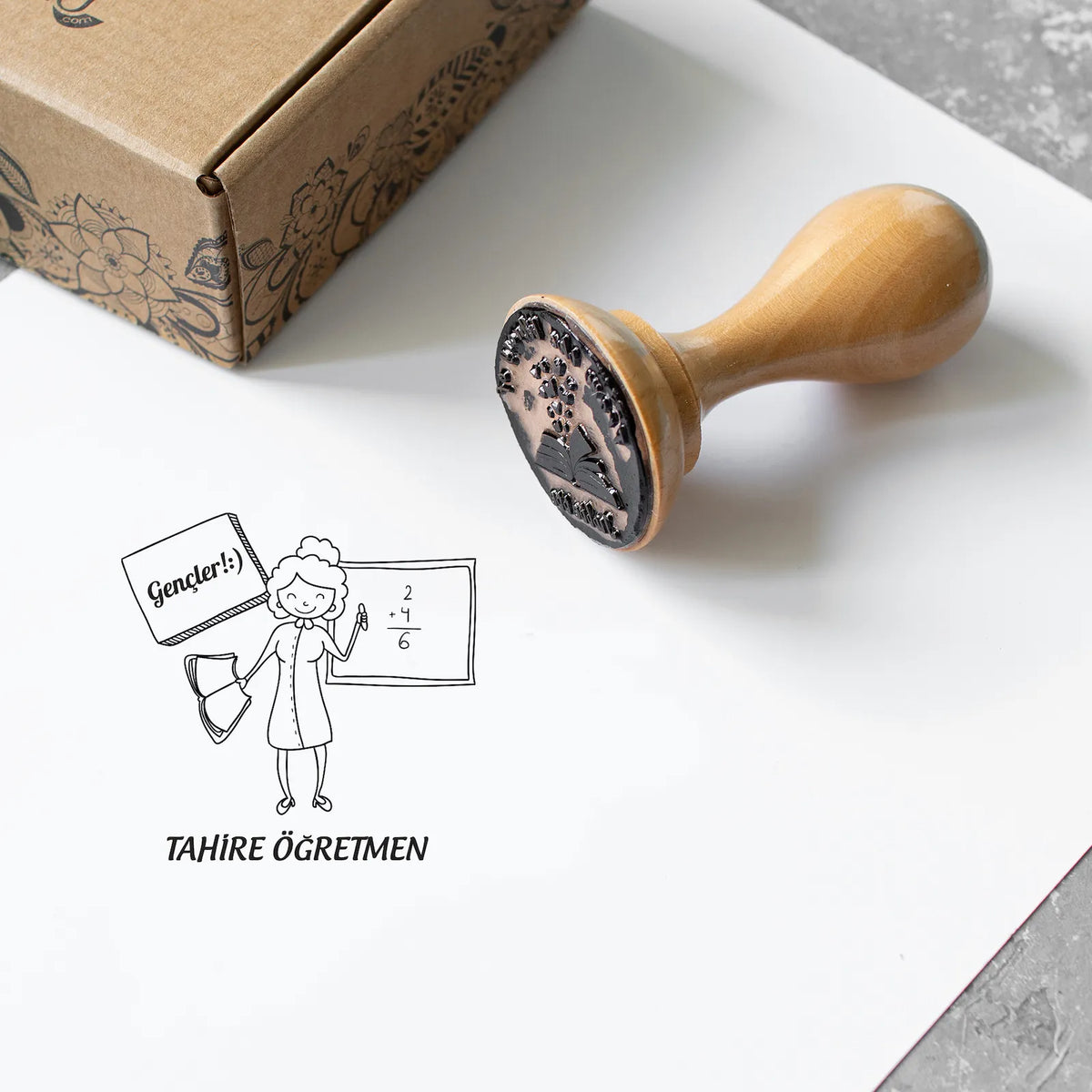 Tebessüm Eden Öğretmen Kitap Damgası