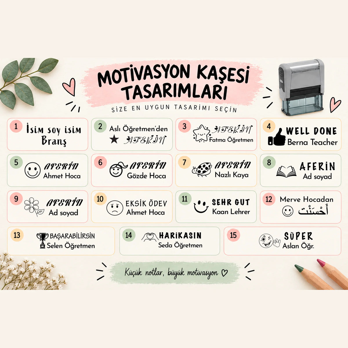 Öğretmen Motivasyon Kaşesi