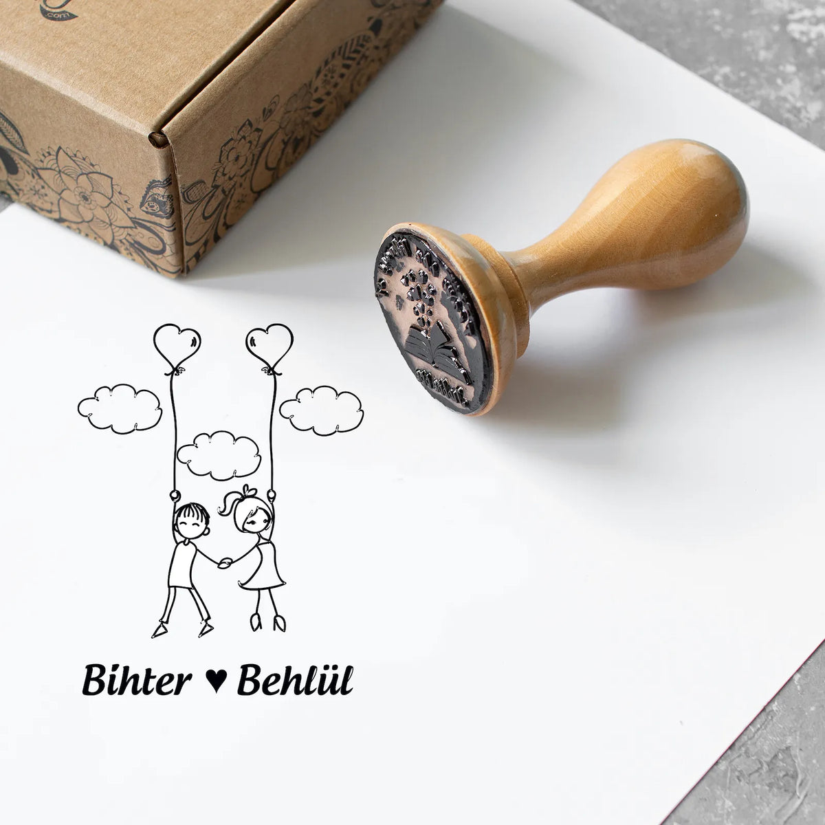 Gökyüzüne Uçan Sevgililer Mührü